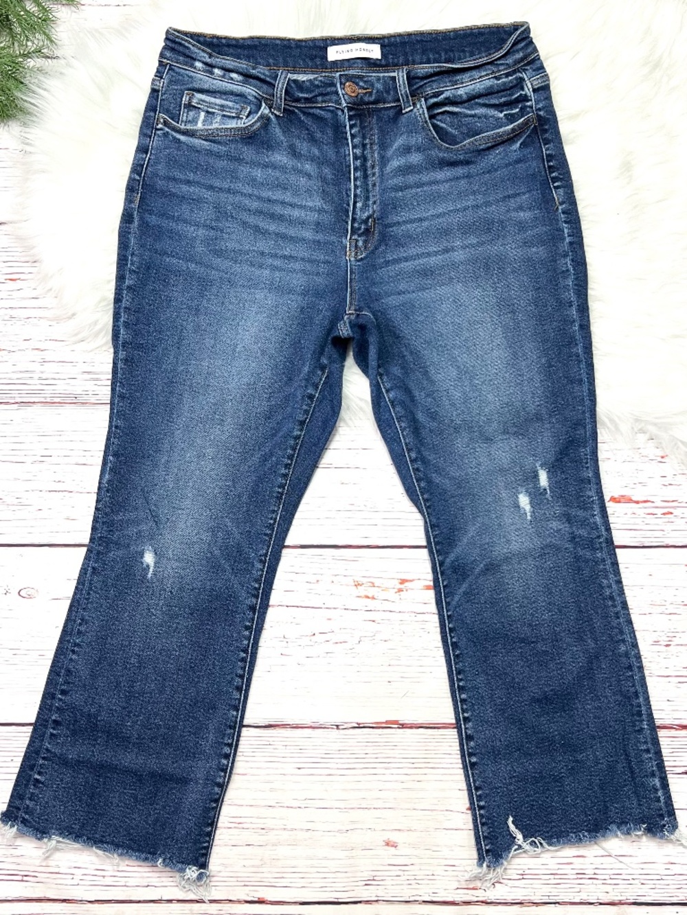 👖|•FLYING MONKEY•| Cute Cropped Summer Jeans Size 16W👖